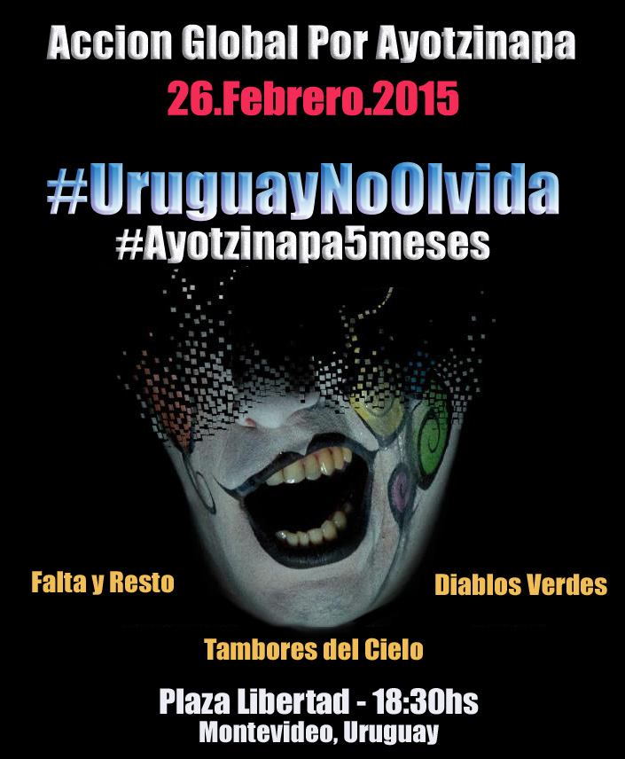 Ayotzinapa 5 meses: Uruguay no olvida