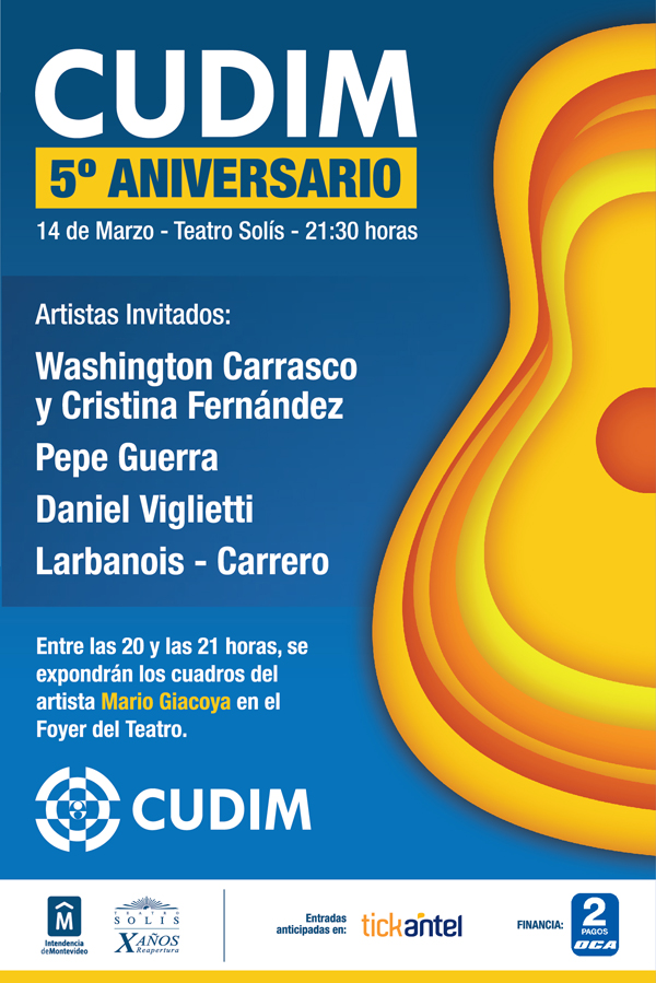 CUDIM celebra su 5° aniversario junto a destacados artistas nacionales