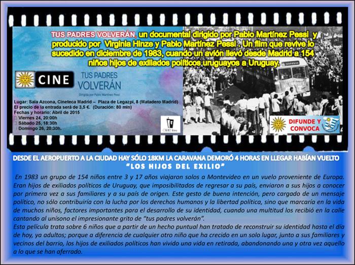 El Centro Uruguayo de Madrid difunde y convoca: cine uruguayo