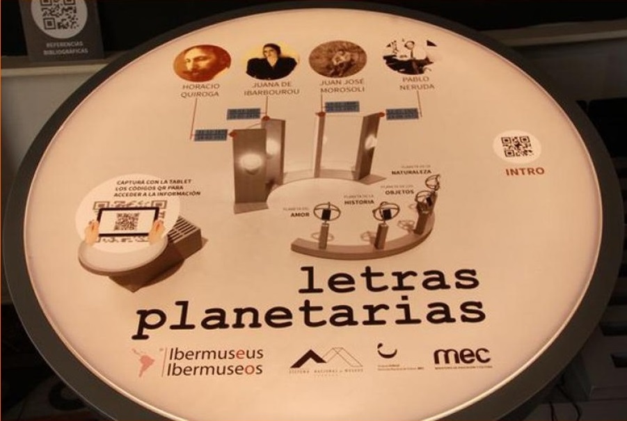AGADU recibe la muestra interactiva “Letras Planetarias”