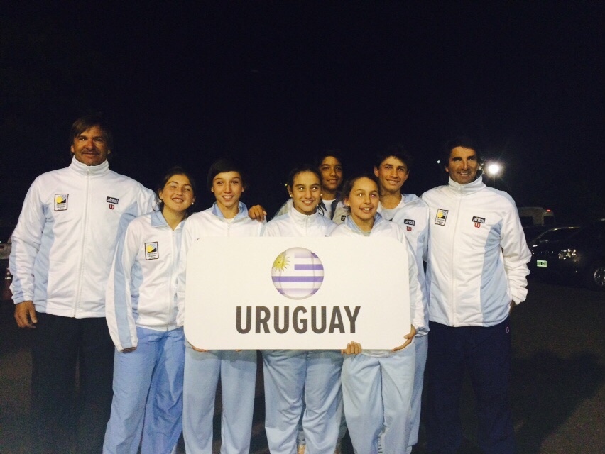 Delegación de tenis representa a Uruguay en el Sudamericano sub 14