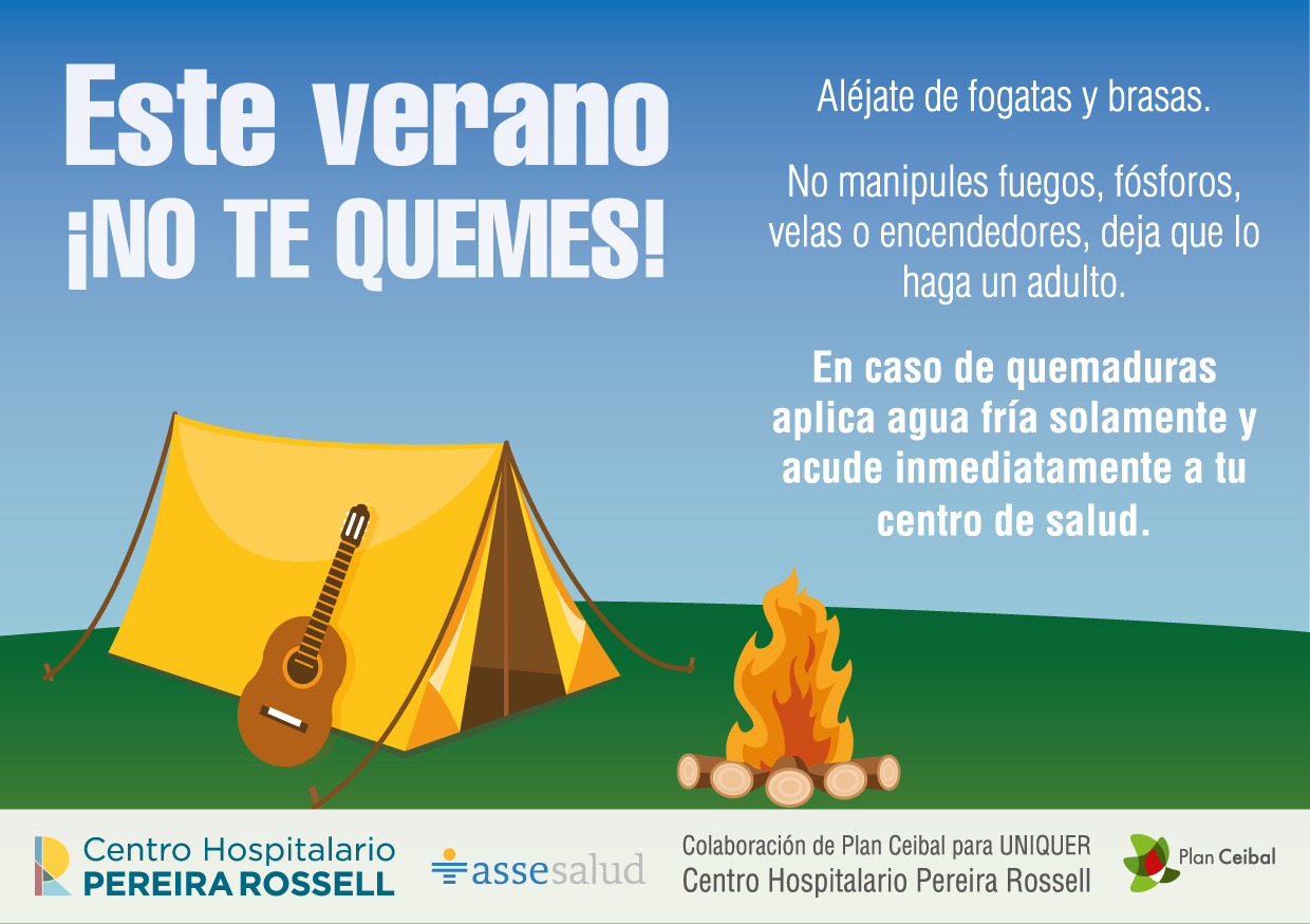 La Unidad de Quemados del Pereira Rossell y el Plan Ceibal lanzan una importante campaña de prevención