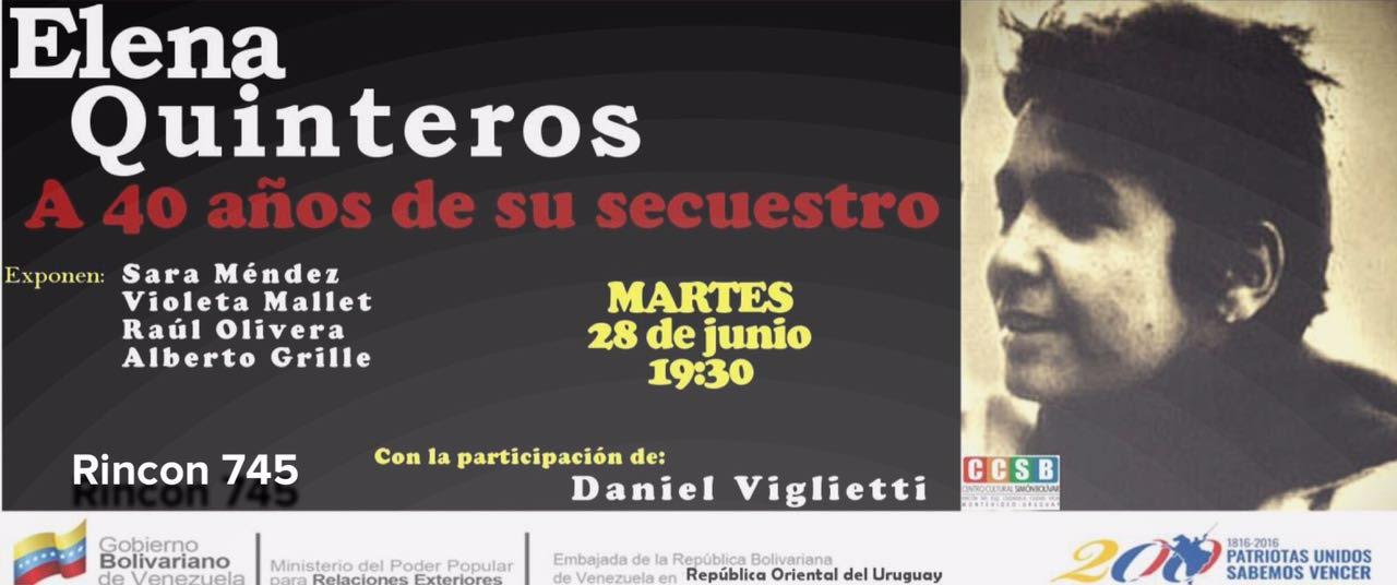 Homenaje a la maestra Elena Quinteros de la Embajada de Venezuela