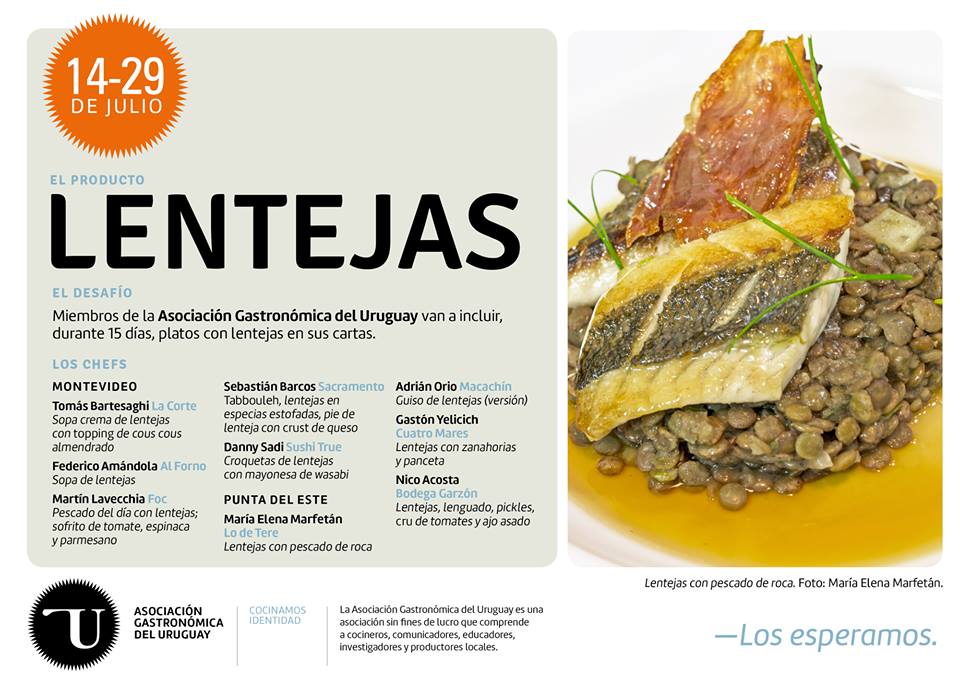 La Asociación Gastronómica del Uruguay celebra el año con tres propuestas