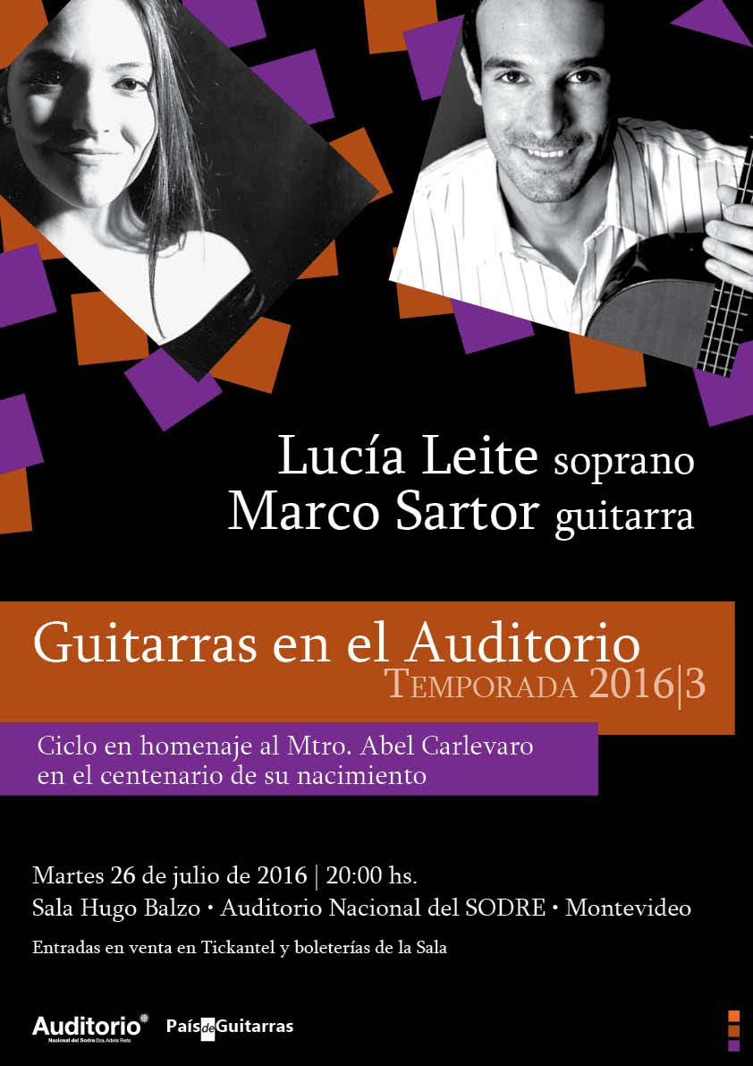 Guitarras en el Auditorio 2016 con Lucía Leite y Marco Sartor