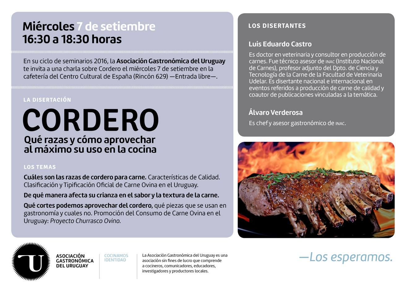 La Asociación Gastronómica del Uruguay te propone rendir homenaje al cordero