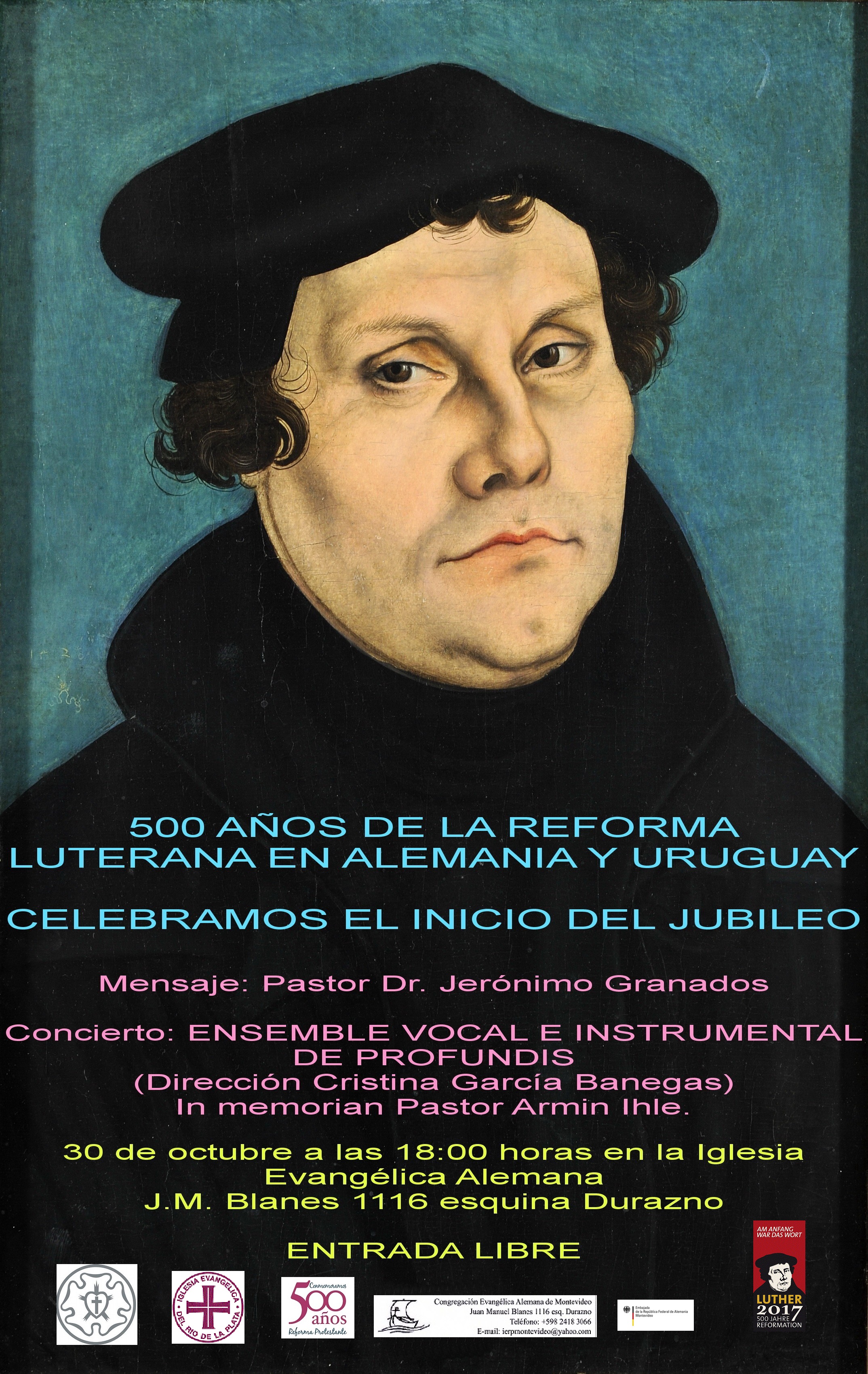 500 años de la Reforma Luterana en Alemania y Uruguay celebramos el inicio del jubileo