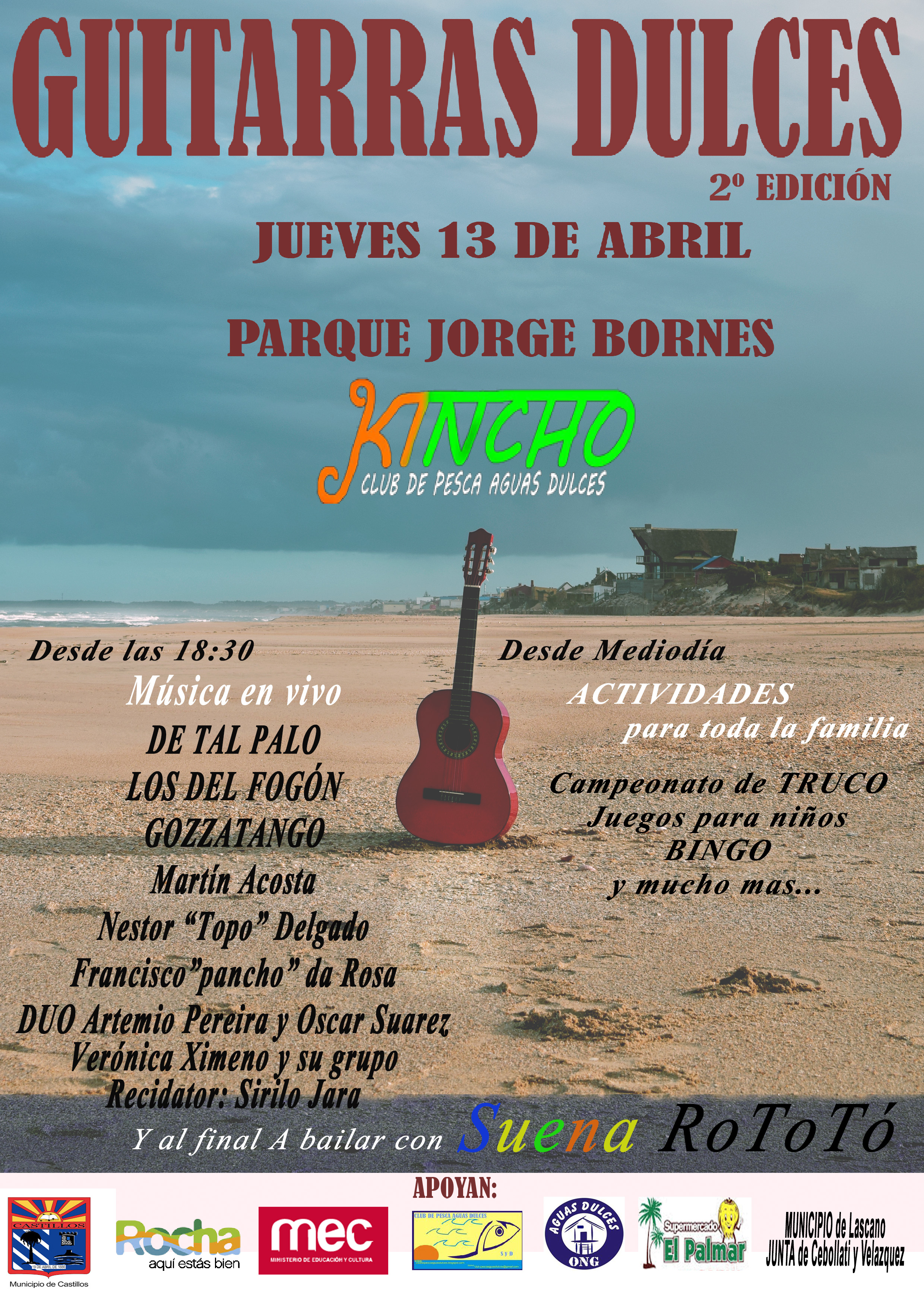 Segunda edición del Festival de Folklore en Aguas Dulces “Guitarras Dulces”