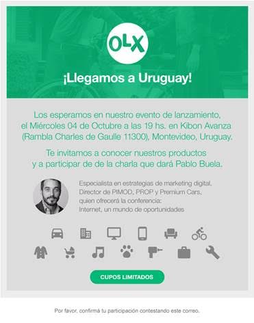 Lanzamiento de OLX en Uruguay
