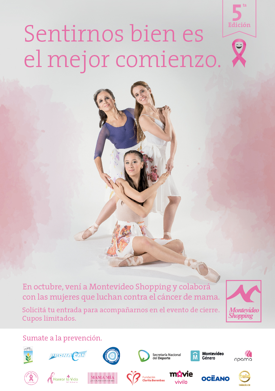 Montevideo Shopping y su 5ª Campaña de lucha contra el cáncer de mama: Tomá Nota!