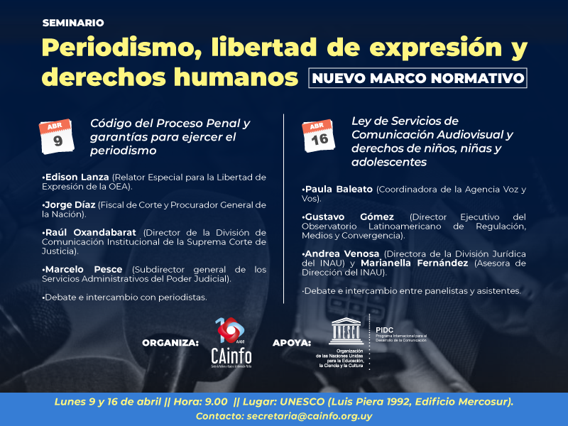 Seminario sobre Periodismo, Libertad de Expresión y Derechos Humanos