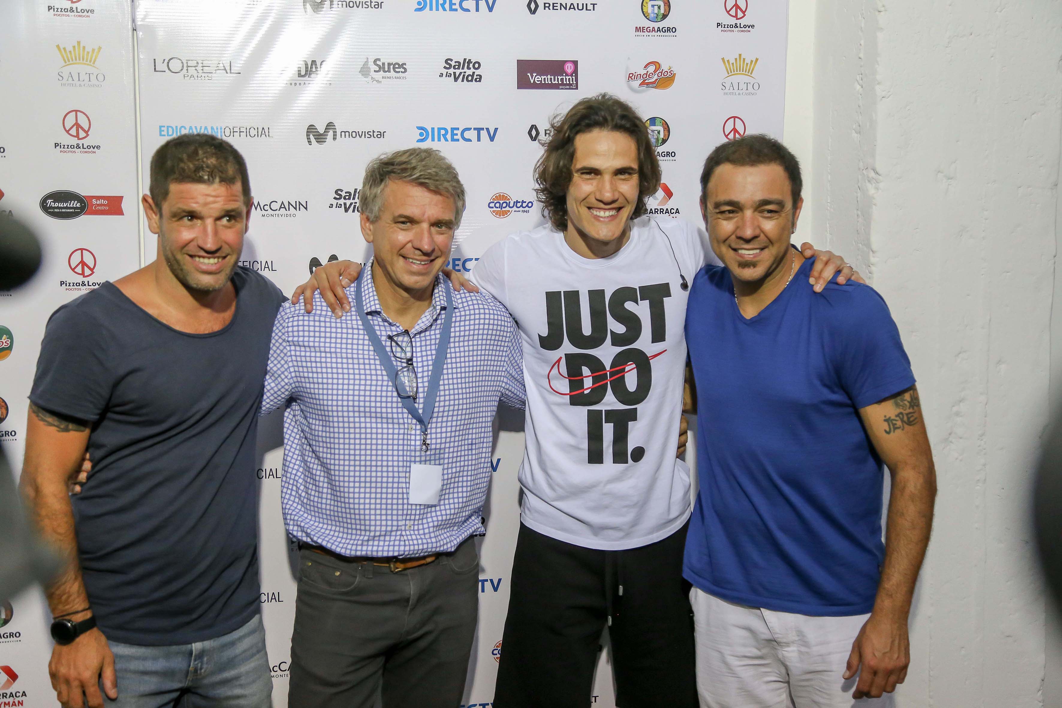Antonio Pacheco, Eduardo Marguery, Edinson Cavani, Álvaro Recoba