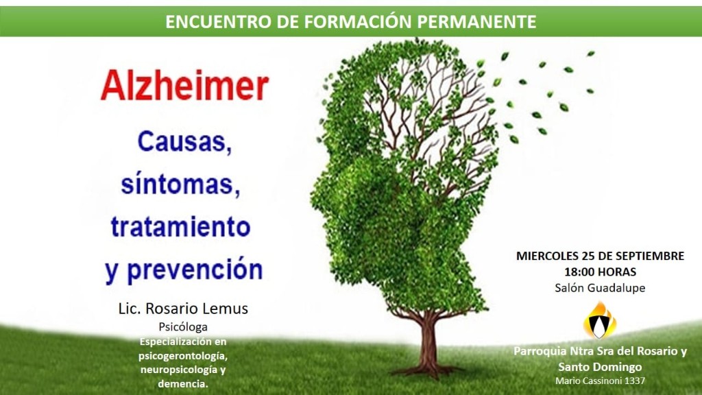 Charla sobre el Alzheimer: Causas, síntomas, tratamiento y prevención