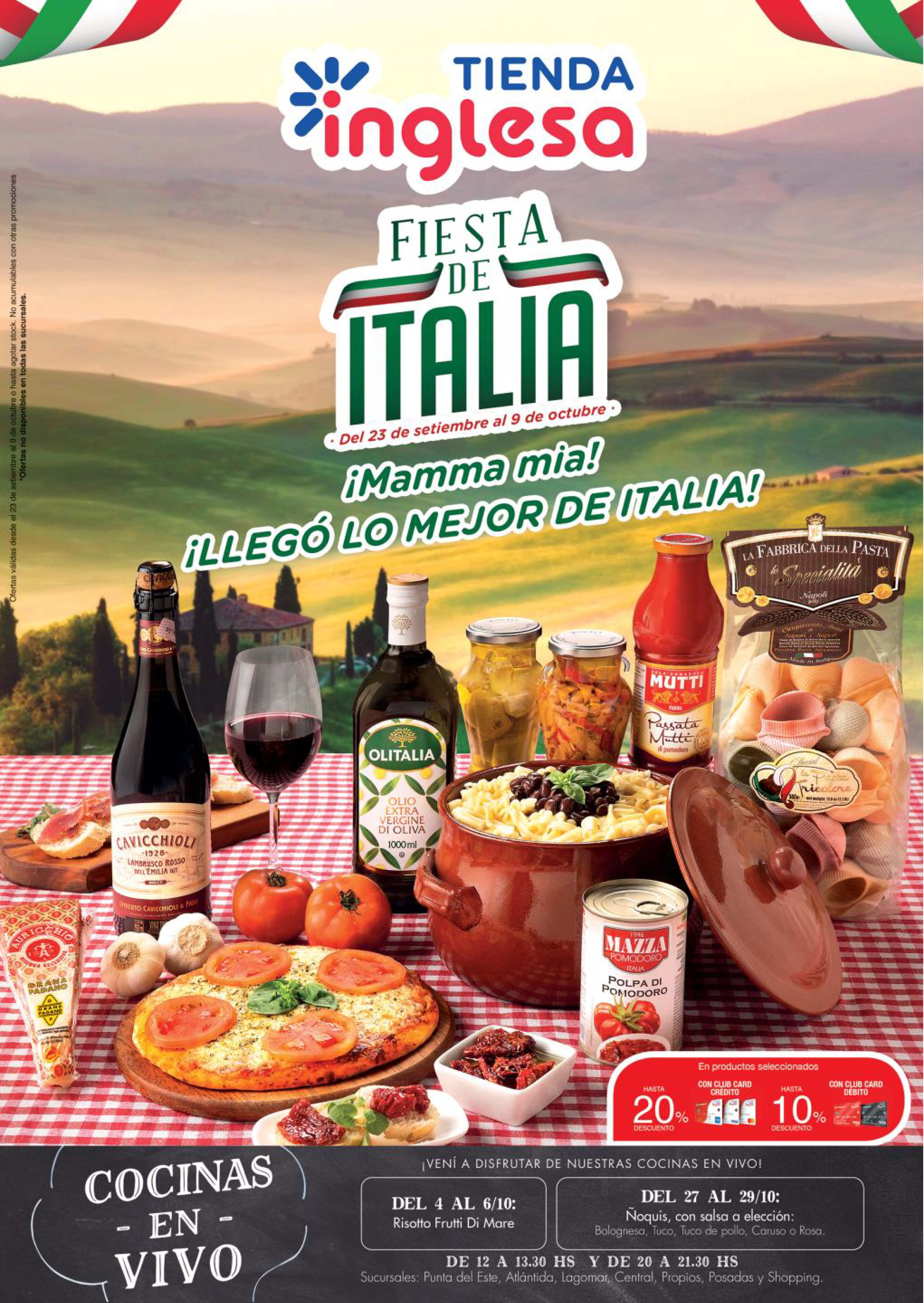 Fiesta de Italia en Tienda Inglesa