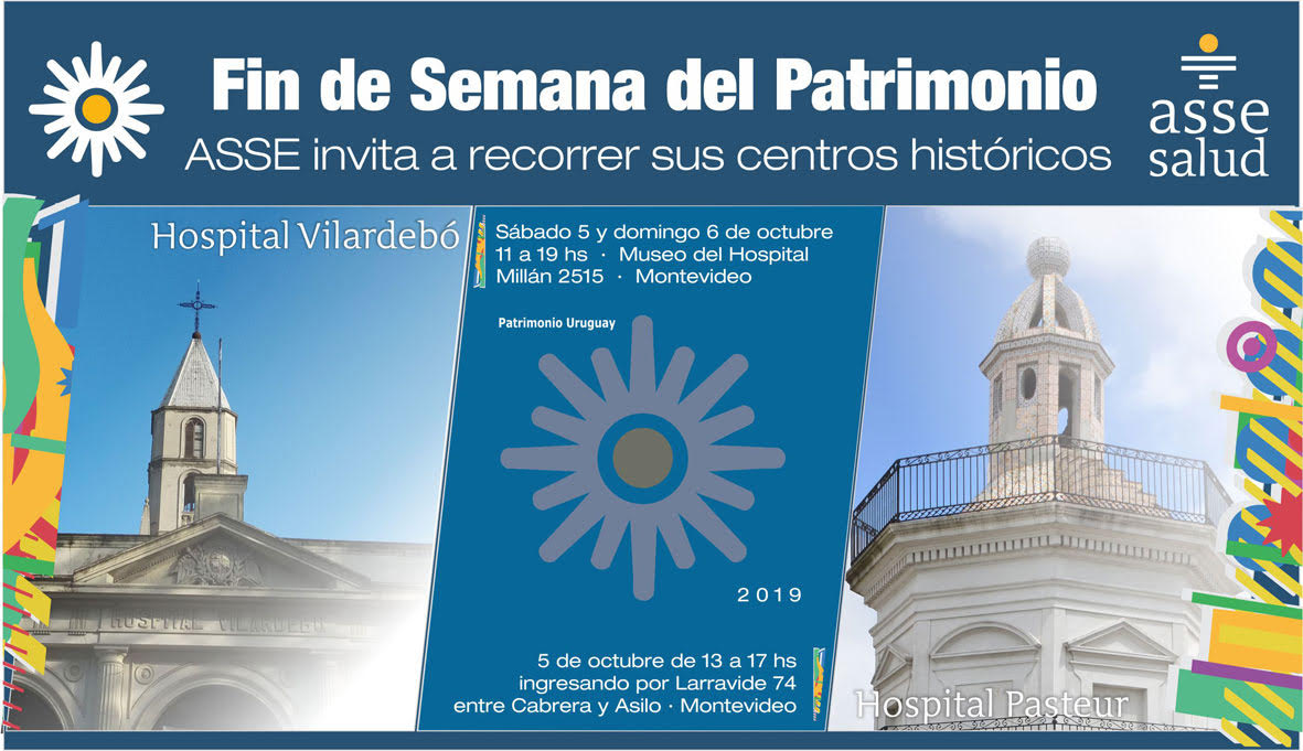 Fin de Semana del Patrimonio: ASSE invita a recorrer sus centros históricos: Hospitales Vilardebó y Pasteur