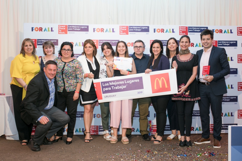 McDonald’s reconocida por Great Place to Work como una de las mejores empresas para trabajar en Uruguay
