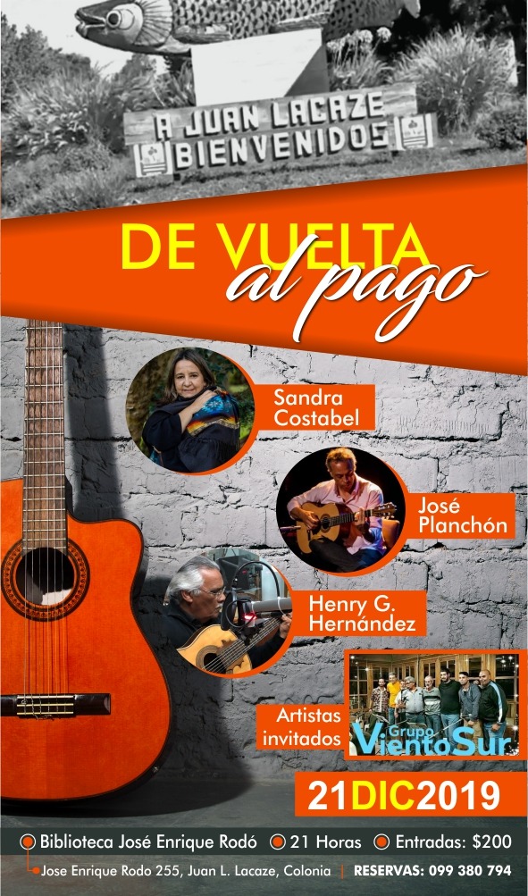 Espectáculo de Sandra Costabel, José Planchón y Henry G. Hernández en “De Vuelta al Pago”