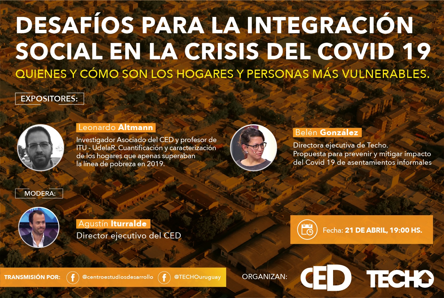 CED y Techo: Desafíos para la integración social en la crisis del COVID-19 – Nuevo informe