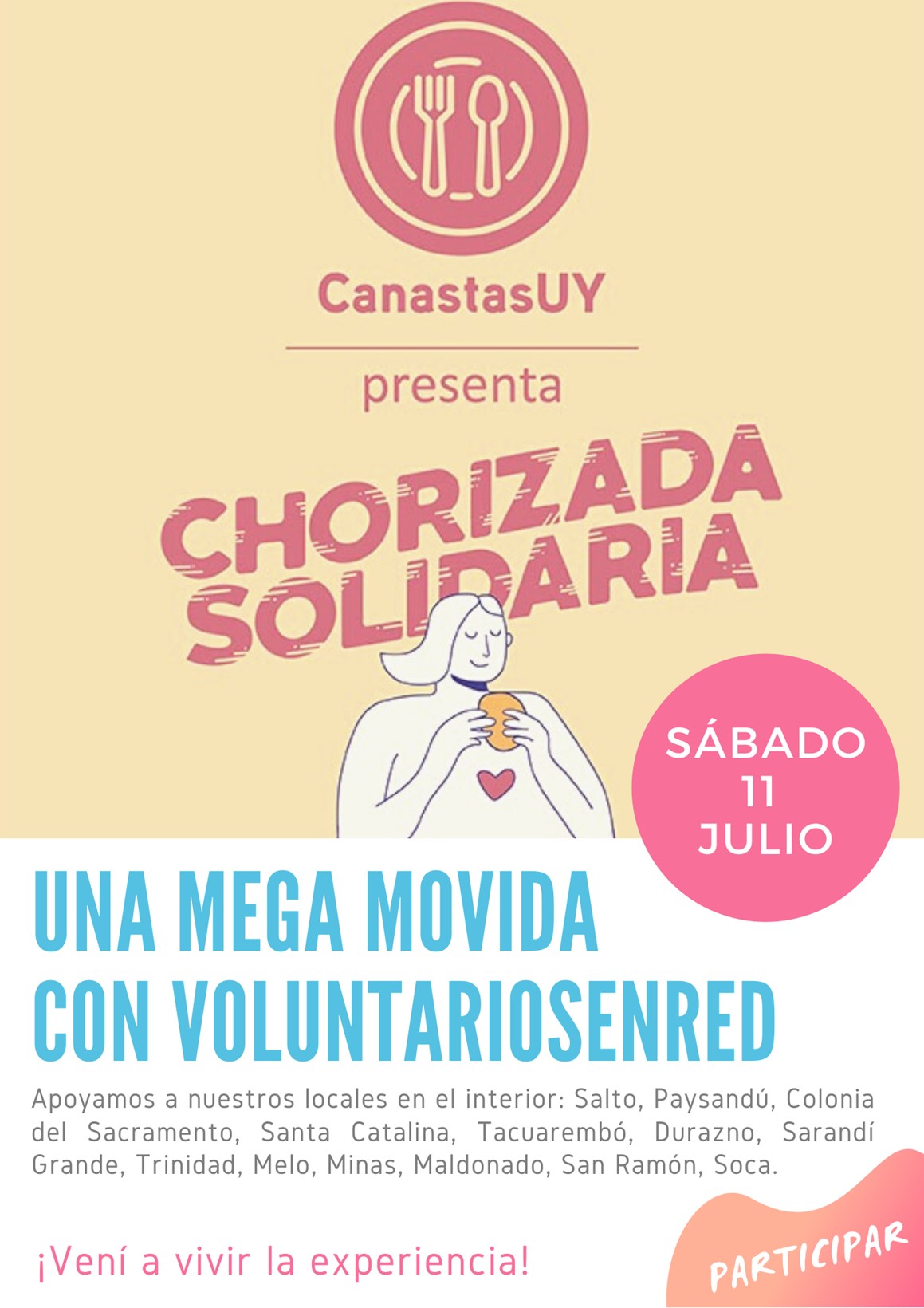 Redpagos se suma a la chorizada solidaria organizada por CanastasUy