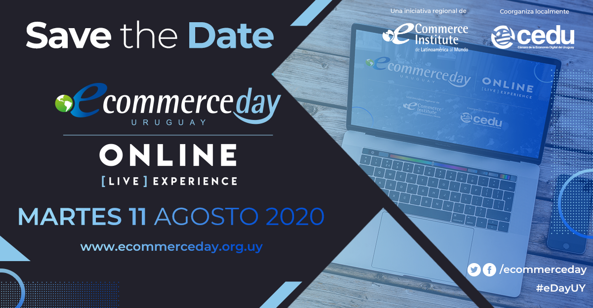 ¡El comercio electrónico está en auge!  Capacítate en el eCommerce Day Uruguay Online [Live] Experience