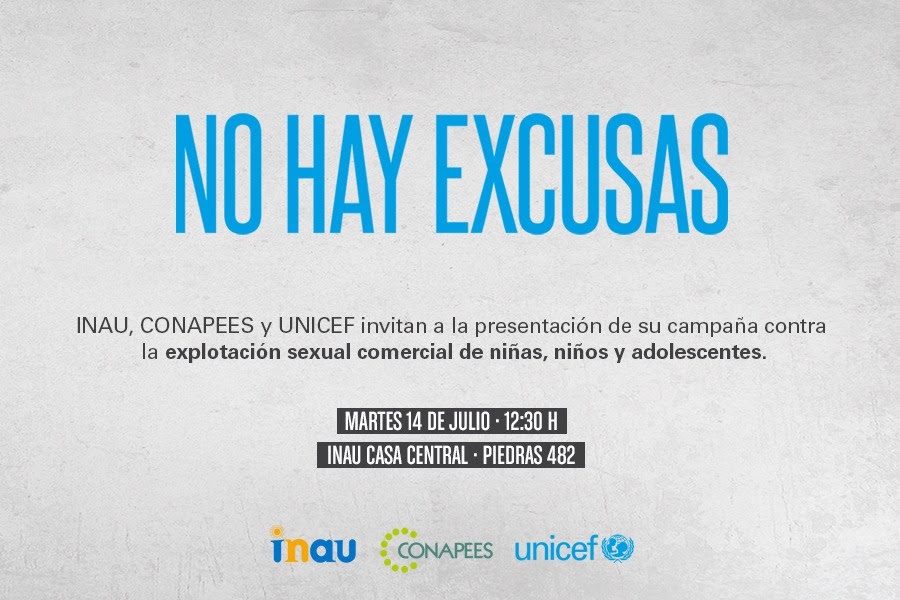 INAU: Lanzamiento de la campaña “No hay excusas”