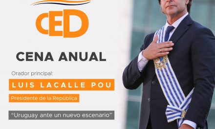 Cena anual CED con el Presidente Luis Lacalle Pou y su ponencia “Uruguay ante un nuevo escenario”