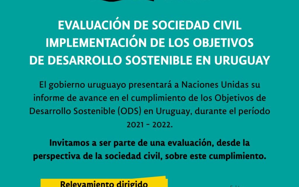 ONGs completan Evaluación sobre implementación de los Objetivos de Desarrollo Sostenible en Uruguay