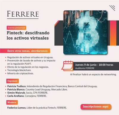Evento de Ferrere, Fintech: descifrando los activos virtuales
