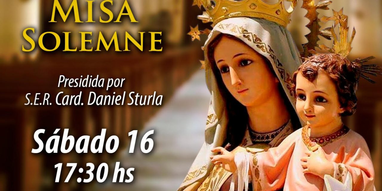 Cardenal Daniel Sturla presidirá solemne Eucaristía en el día de la Virgen del Carmen