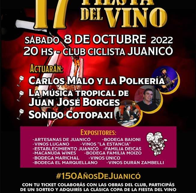 17ª Fiesta del Vino en Joanicó: ¿cuál es la propuesta?