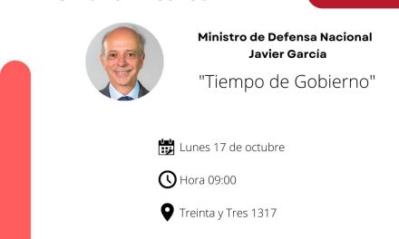 Ministro Javier García expone: “Tiempo de Gobierno”