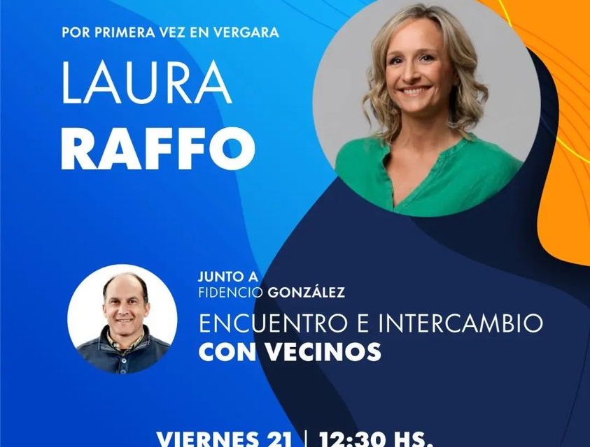 Laura Raffo camina más allá de Montevideo y visita Vergara el viernes 21