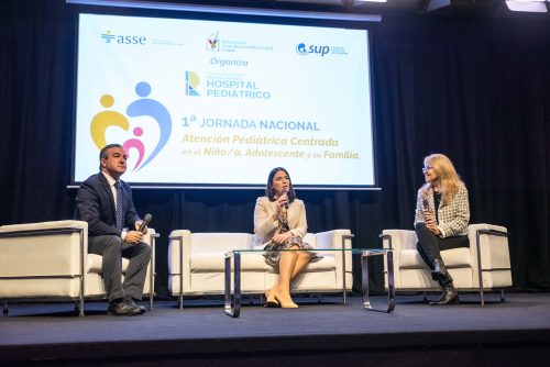 Dr. Marcelo Sosa, Dra. Victoria Lafluf y Sandra Marcos