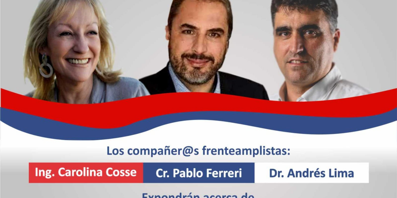 Charla de Carolina Cosse, Pablo Ferreri y Andrés Lima: ¿Cuál es el tema?