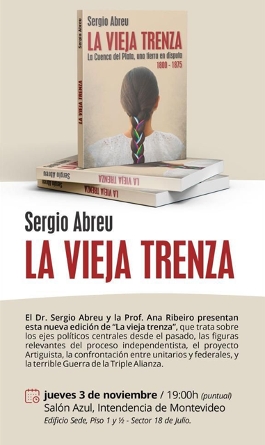 Sergio Abreu presenta la nueva edición actualizada del libro “La vieja trenza”