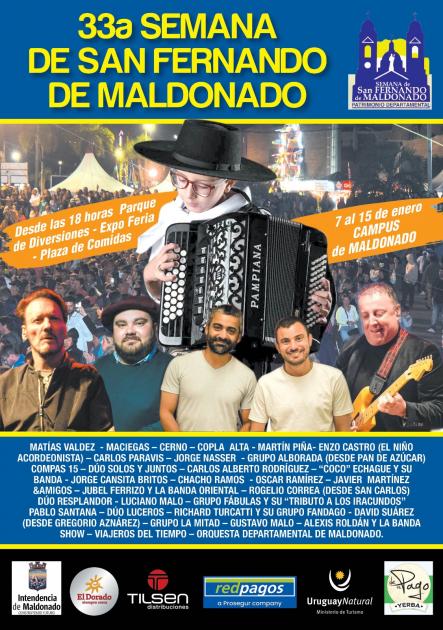 Semana de Maldonado del 7 al 15 de enero: Gran menú de actividades y de artistas invitados