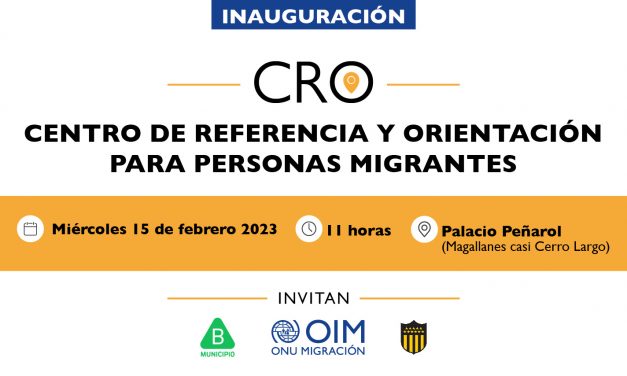 OIM, Peñarol y Municipio B inauguran Centro de Referencia y Orientación para Personas Migrantes