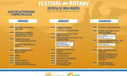 Festival del Rotary en la Represa de India Muerta: ¿quiénes actuarán?