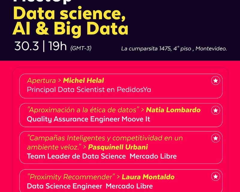 MeetUp en PedidosYa: Data Science, AI y Big Data