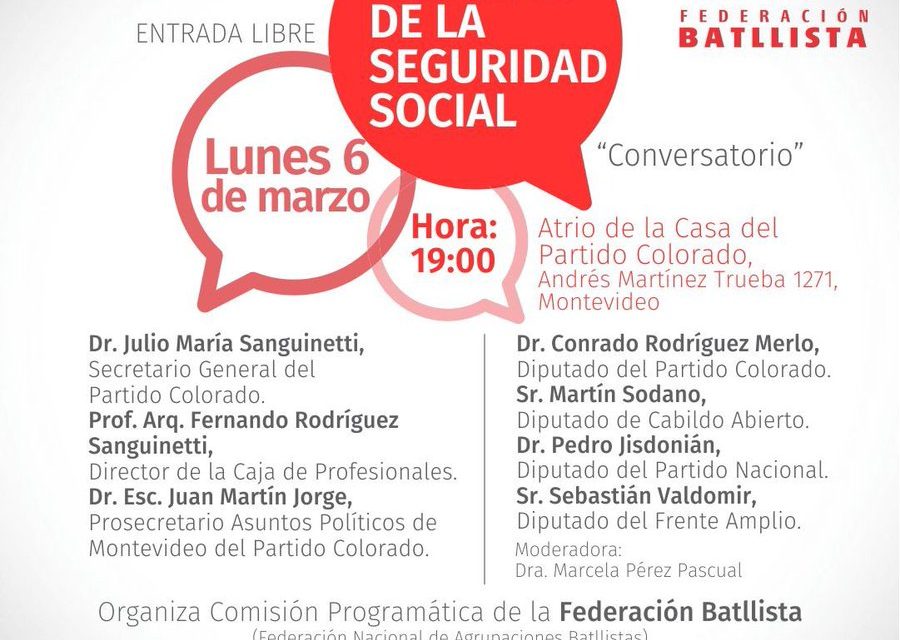 Conversatorio interpartidario sobre Reforma de la Seguridad Social