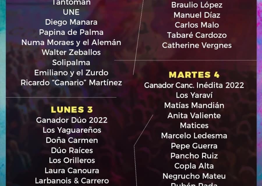 Además de Braulio y Pepe, y de Marama ¿sabés quién más actuarán en el Festival del Olimar?