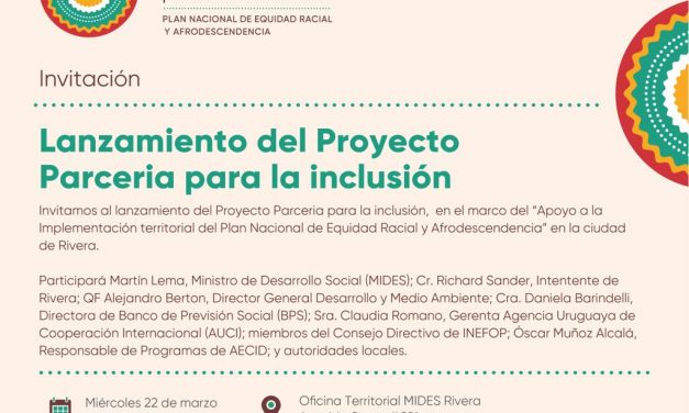 Lanzamiento del Proyecto Parceria para la inclusión: ¿dónde y cuándo será?
