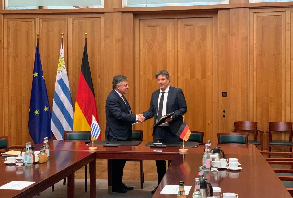 Uruguay y Alemania acuerdan cooperar para promover la transición energética