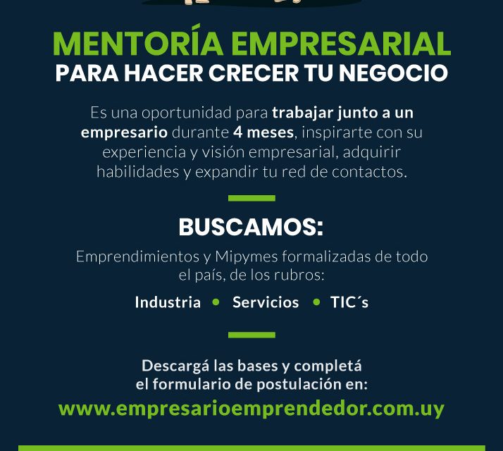 Abren convocatoria a emprendedores para participar del programa de mentorías Empresario-Emprendedor 2.0