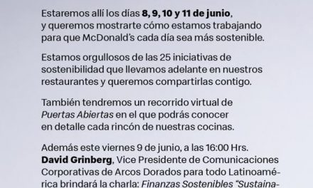 McDonald’s invita a la inauguración de la Expo Uruguay Sostenible