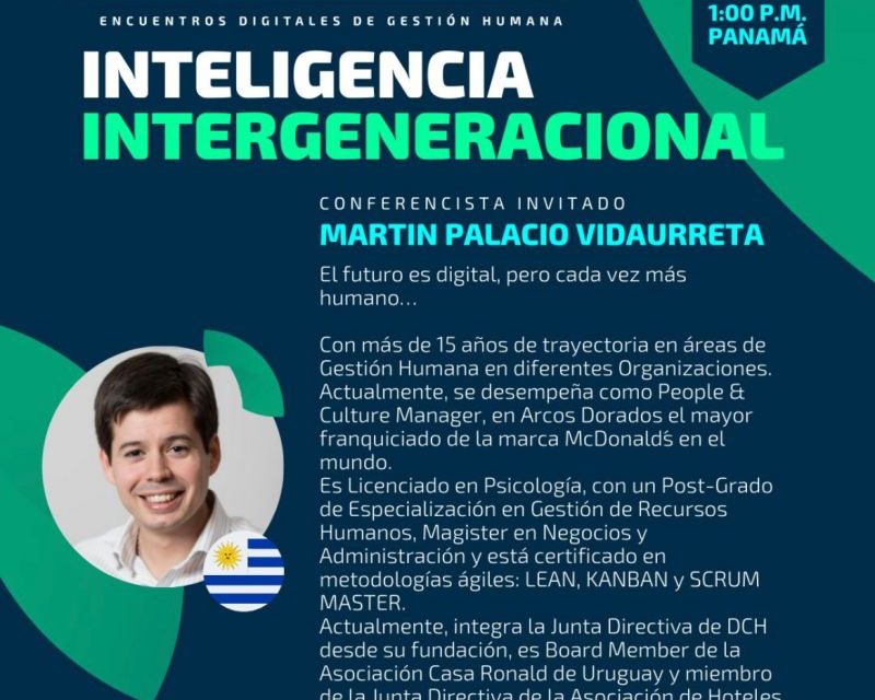 Martín Palacio Vidaurreta expondrá en FIDAGH ONLINE en evento sobre “Inteligencia Intergeneracional”