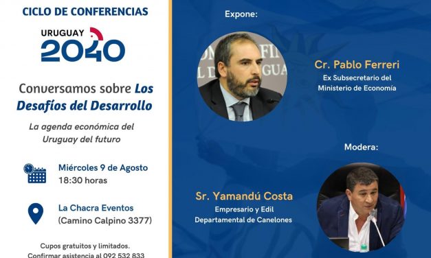 Pablo Ferreri y Yamandú Costa exponen sobre agenda económica del Uruguay del futuro