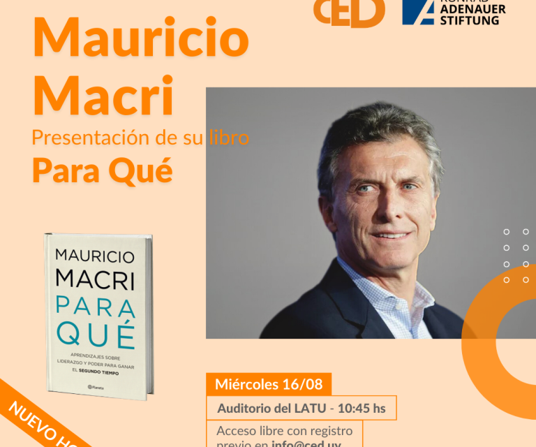 Actividad del CED con Mauricio Macri en Uruguay