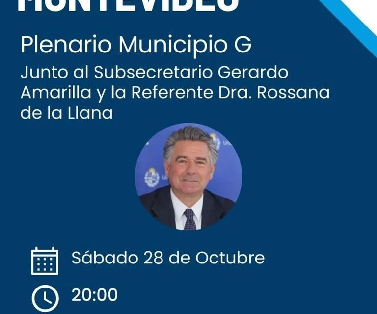 Plenario de Compromiso Montevideo en Municipio G con Gerardo Amarilla