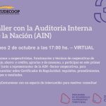 CUDECOOP: Taller con la Auditoría Interna de la Nación (AIN) – Mesa Intercooperativa Colonia